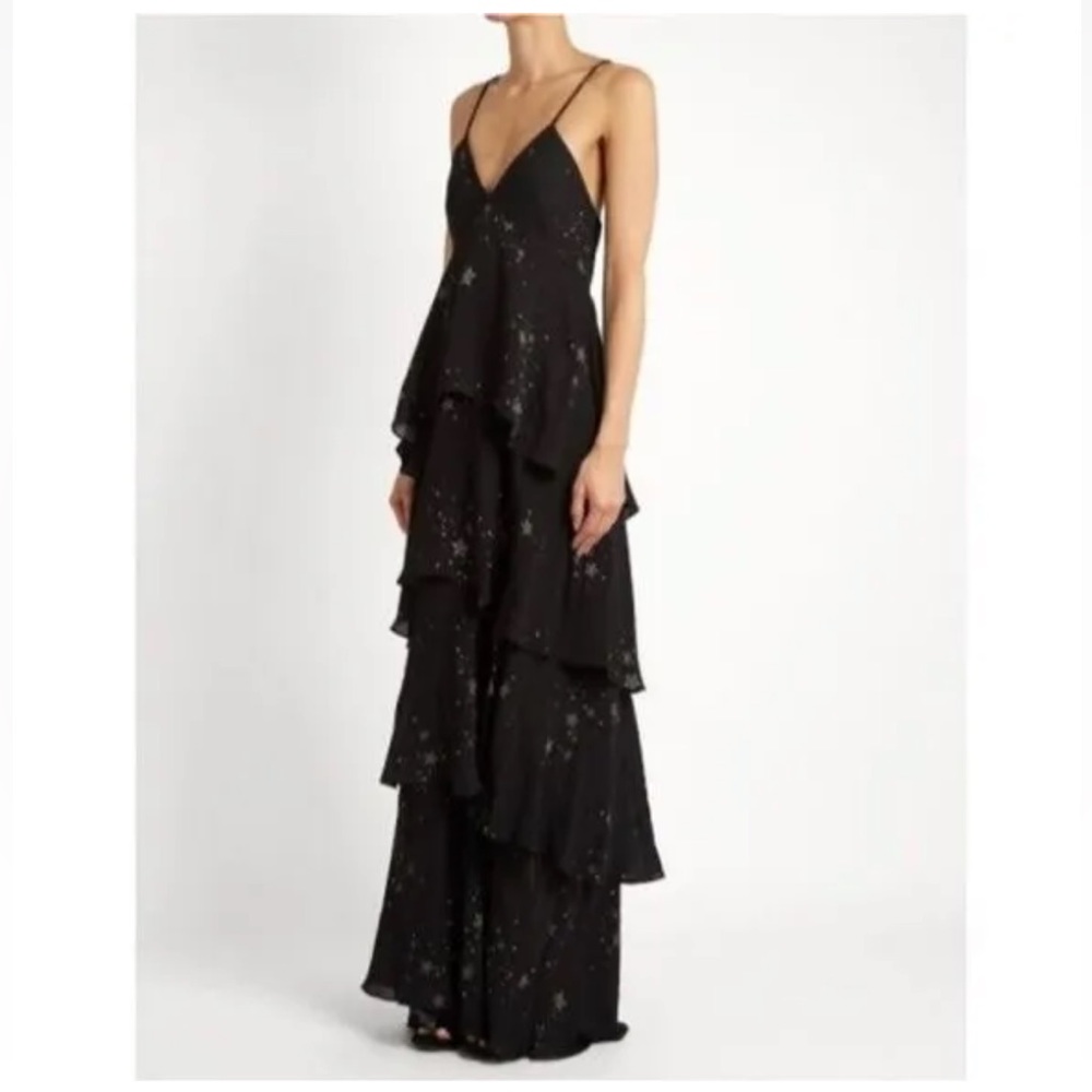 COPY - A.L.C. Black Tiered VNeck Star Dress, Size 4